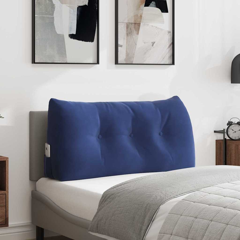 Cuscino per Schiena Blu Polizia 100 x 24 x 50 cm Velluto