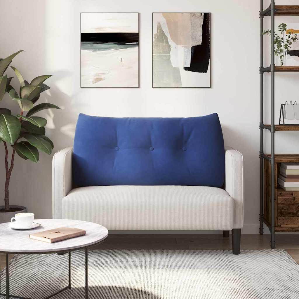 Cuscino per Schiena Blu Polizia 100 x 24 x 50 cm Velluto