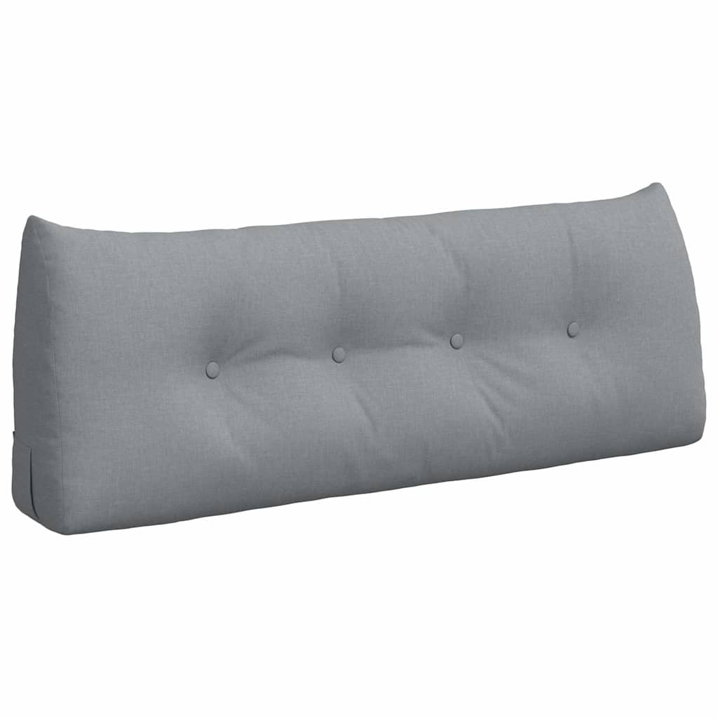 Cuscino per Schiena Grigio chiaro 120 x 24 x 50 cm Tessuto