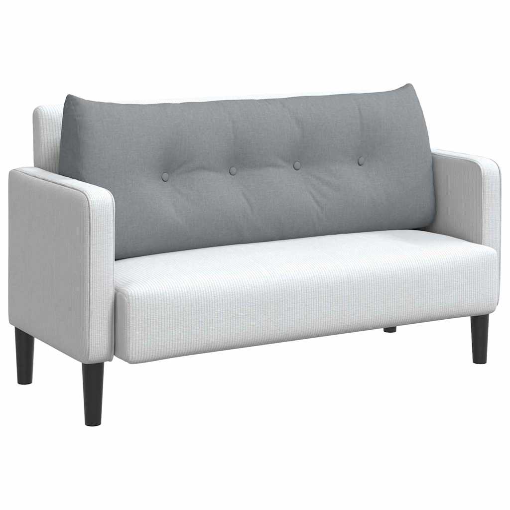 Cuscino per Schiena Grigio chiaro 120 x 24 x 50 cm Tessuto