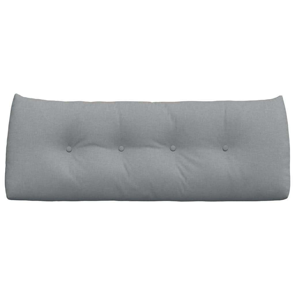 Cuscino per Schiena Grigio chiaro 120 x 24 x 50 cm Tessuto
