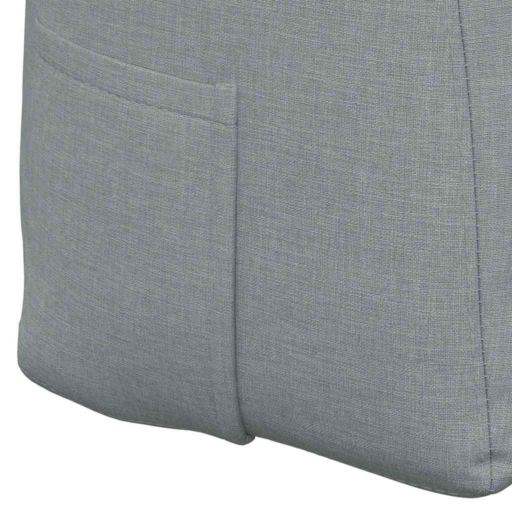 Cuscino per Schiena Grigio chiaro 120 x 24 x 50 cm Tessuto