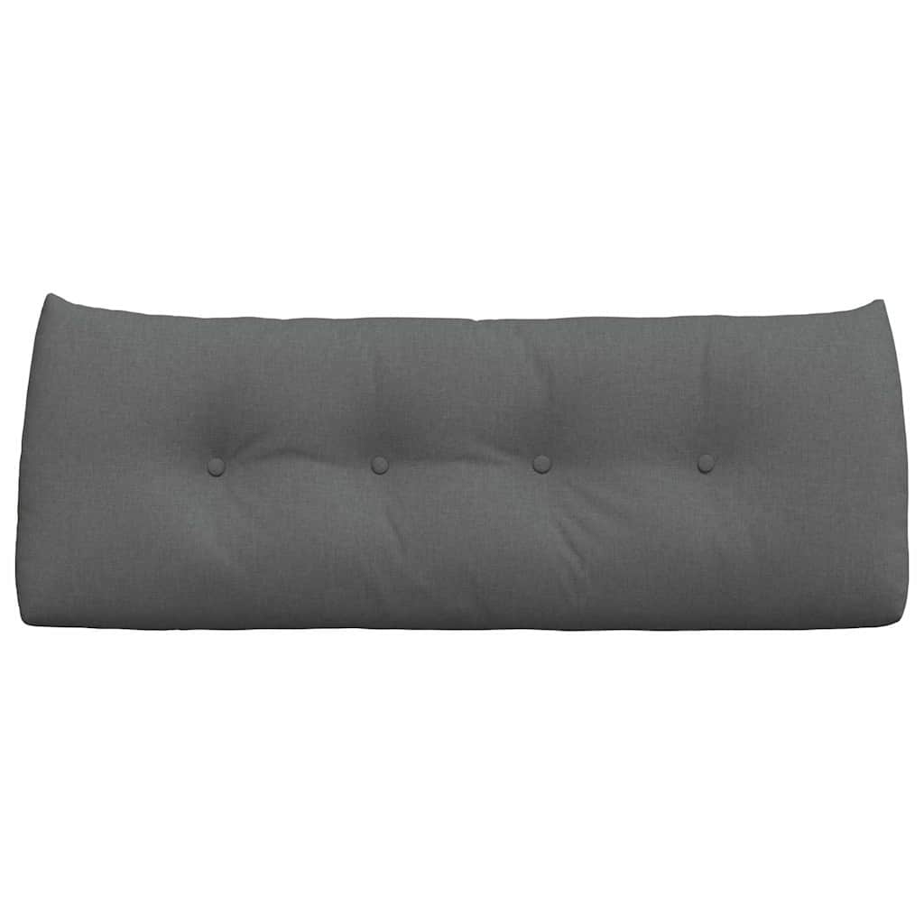 Cuscino per Schiena Grigio scuro 120 x 24 x 50 cm Tessuto