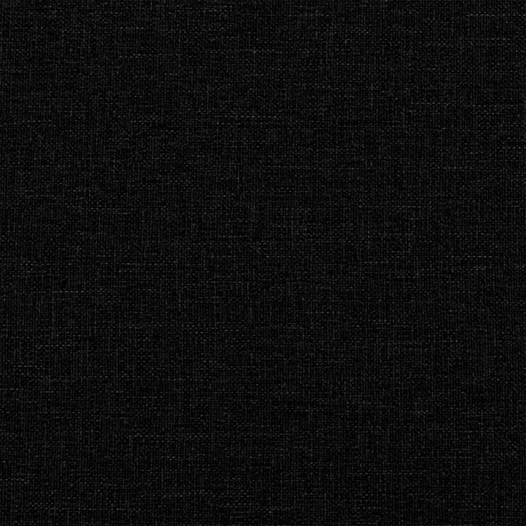 Cuscino per Schiena Nero 120 x 24 x 50 cm Tessuto