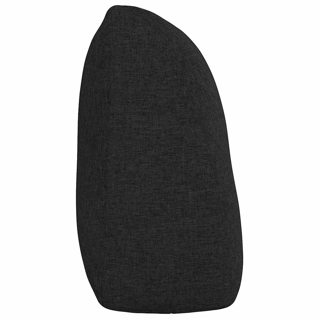 Cuscino per Schiena Nero 120 x 24 x 50 cm Tessuto