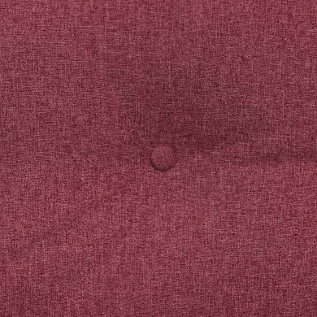 Cuscino per Schiena Rosso Vino 120 x 24 x 50 cm Tessuto
