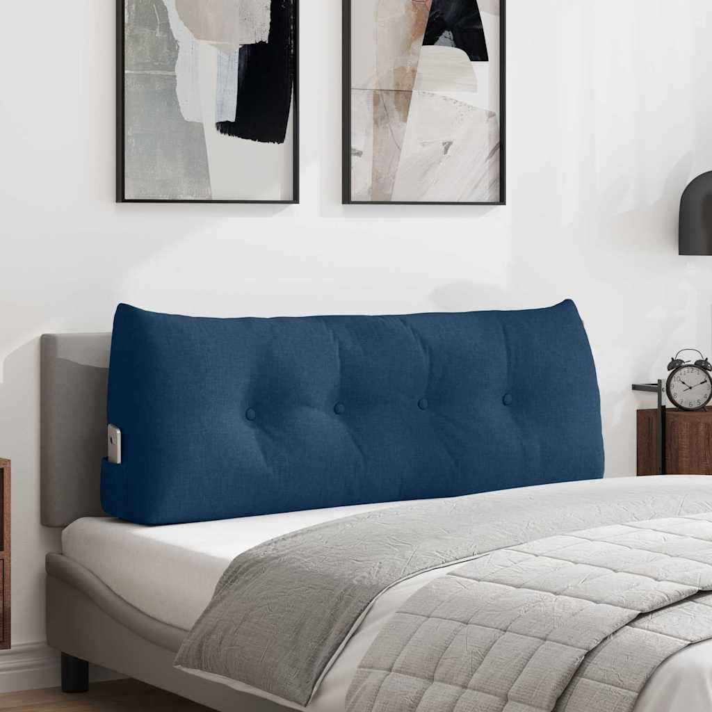Cuscino per Schiena Blu 120 x 24 x 50 cm Tessuto