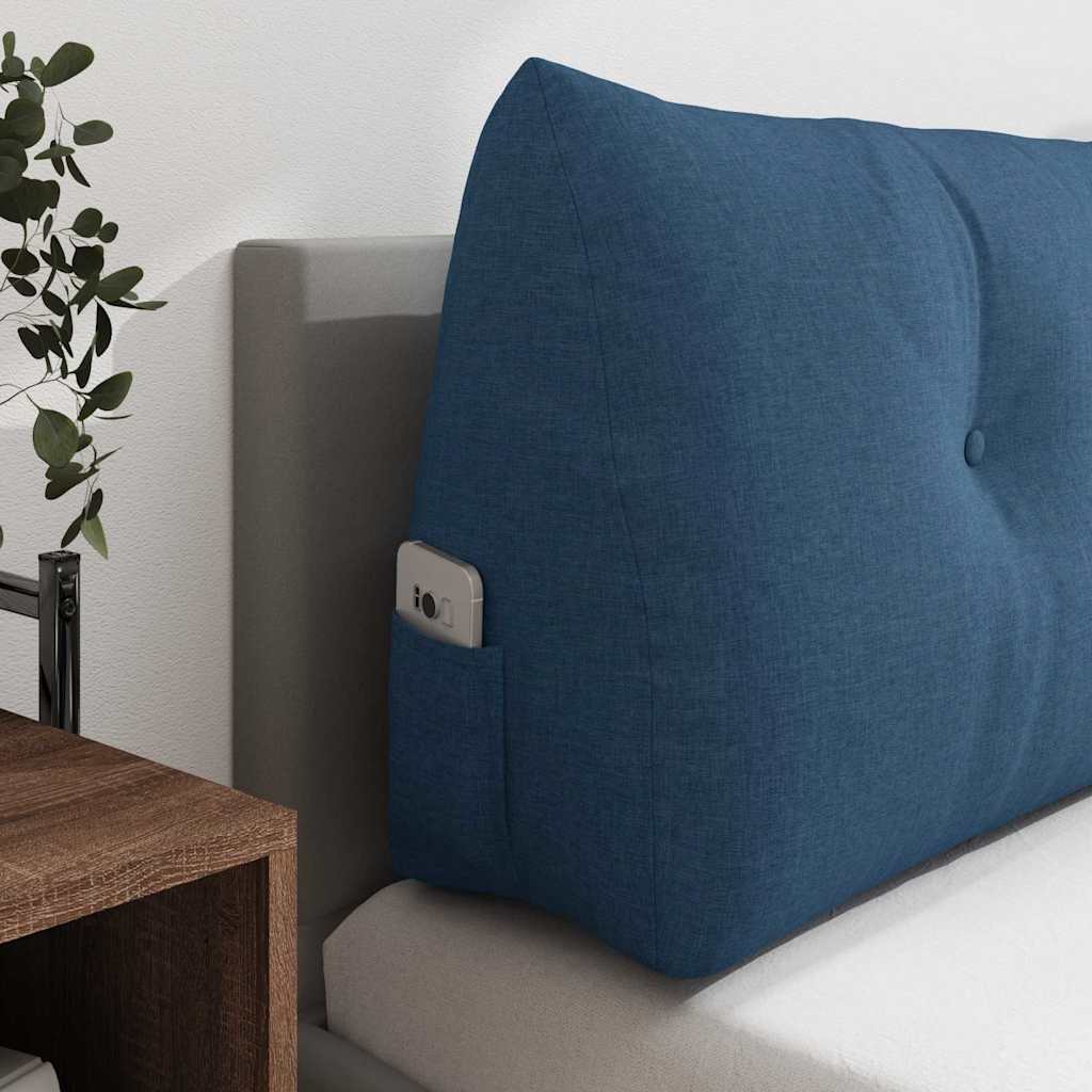 Cuscino per Schiena Blu 120 x 24 x 50 cm Tessuto