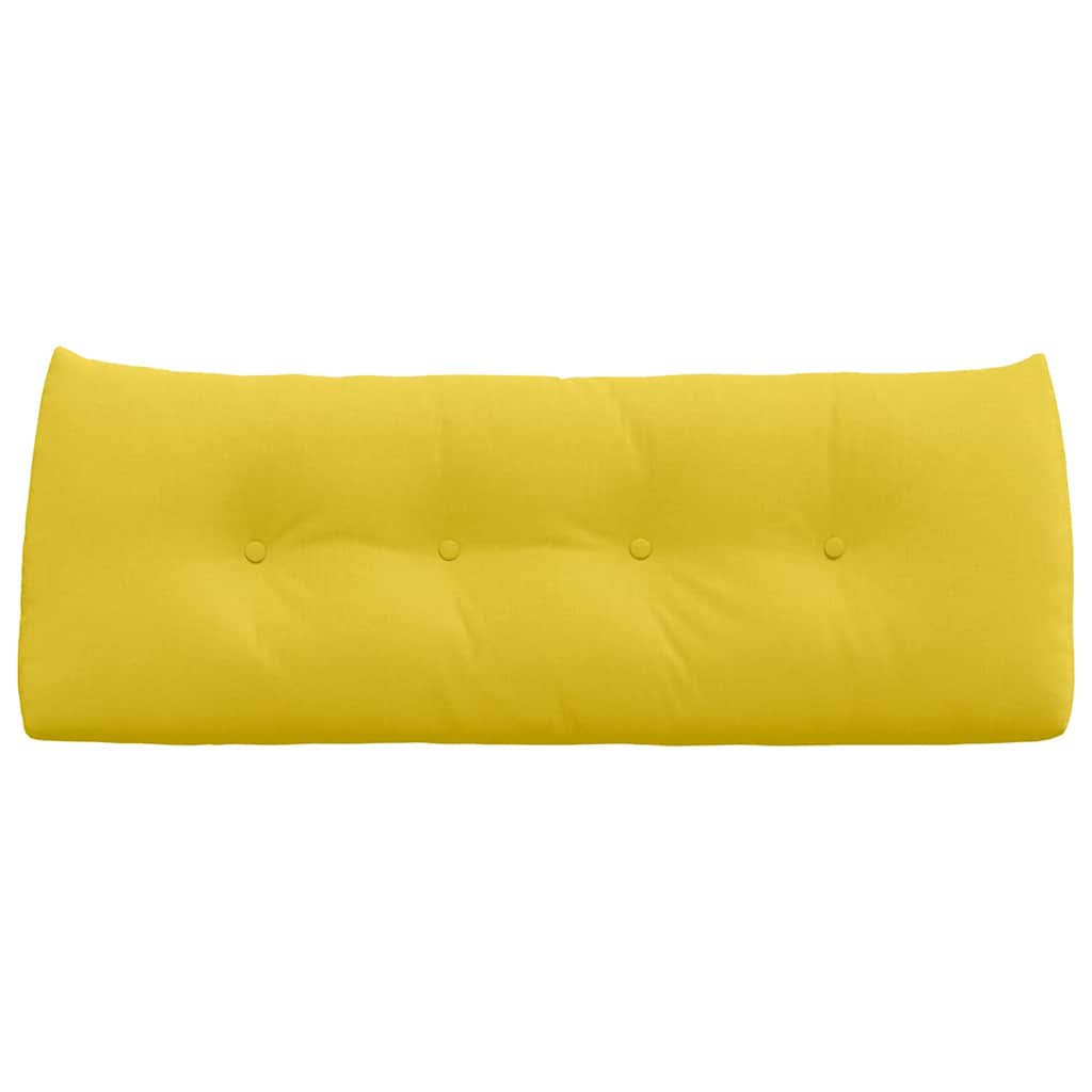 Cuscino per Schiena Giallo Chiaro 120 x 24 x 50 cm Tessuto