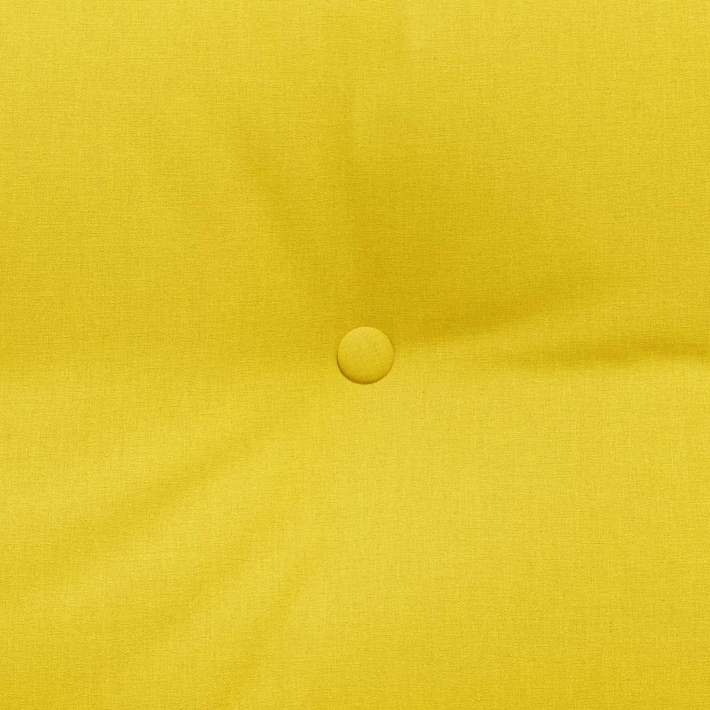 Cuscino per Schiena Giallo Chiaro 120 x 24 x 50 cm Tessuto