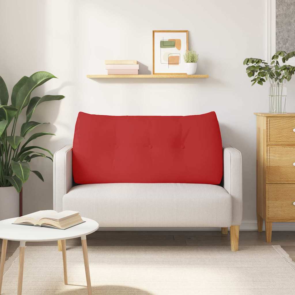Cuscino per Schiena Rosso 120 x 24 x 50 cm Tessuto