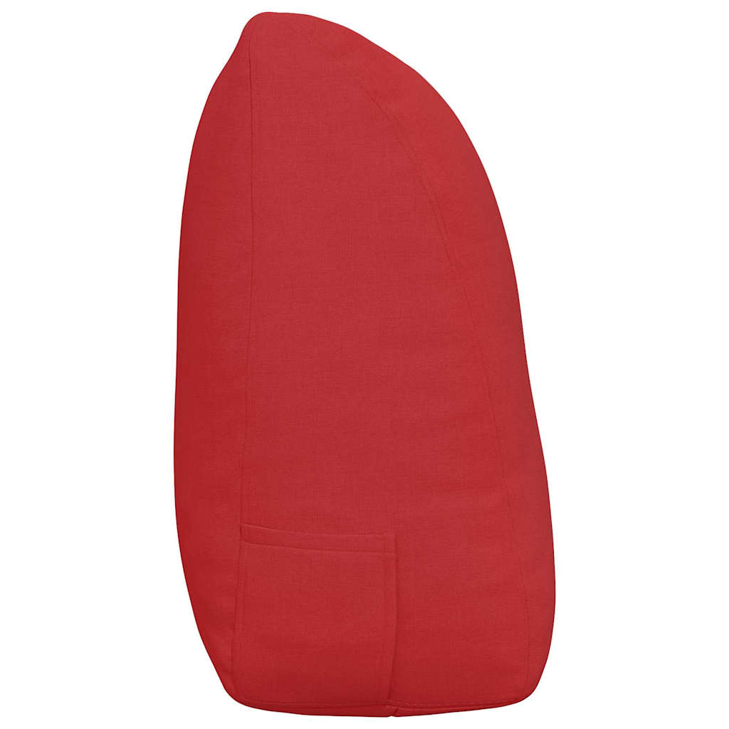 Cuscino per Schiena Rosso 120 x 24 x 50 cm Tessuto