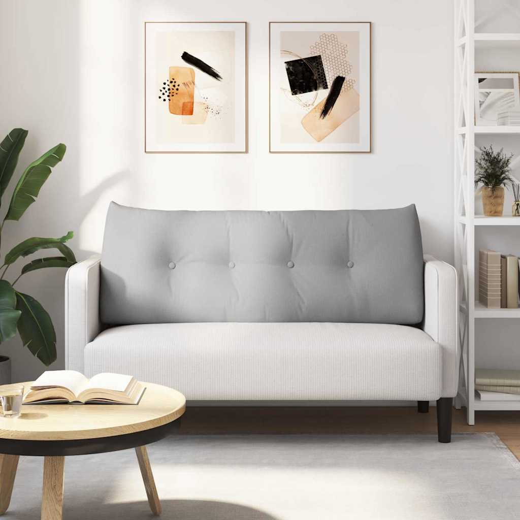 Cuscino per Schiena Grigio Nuvola 120 x 24 x 50 cm Tessuto