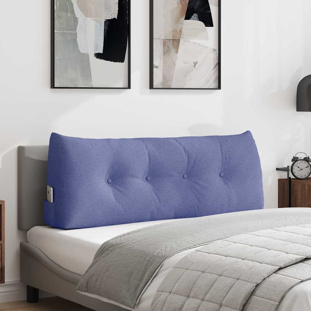 Cuscino per Schiena Blu jeans 120 x 24 x 50 cm Tessuto