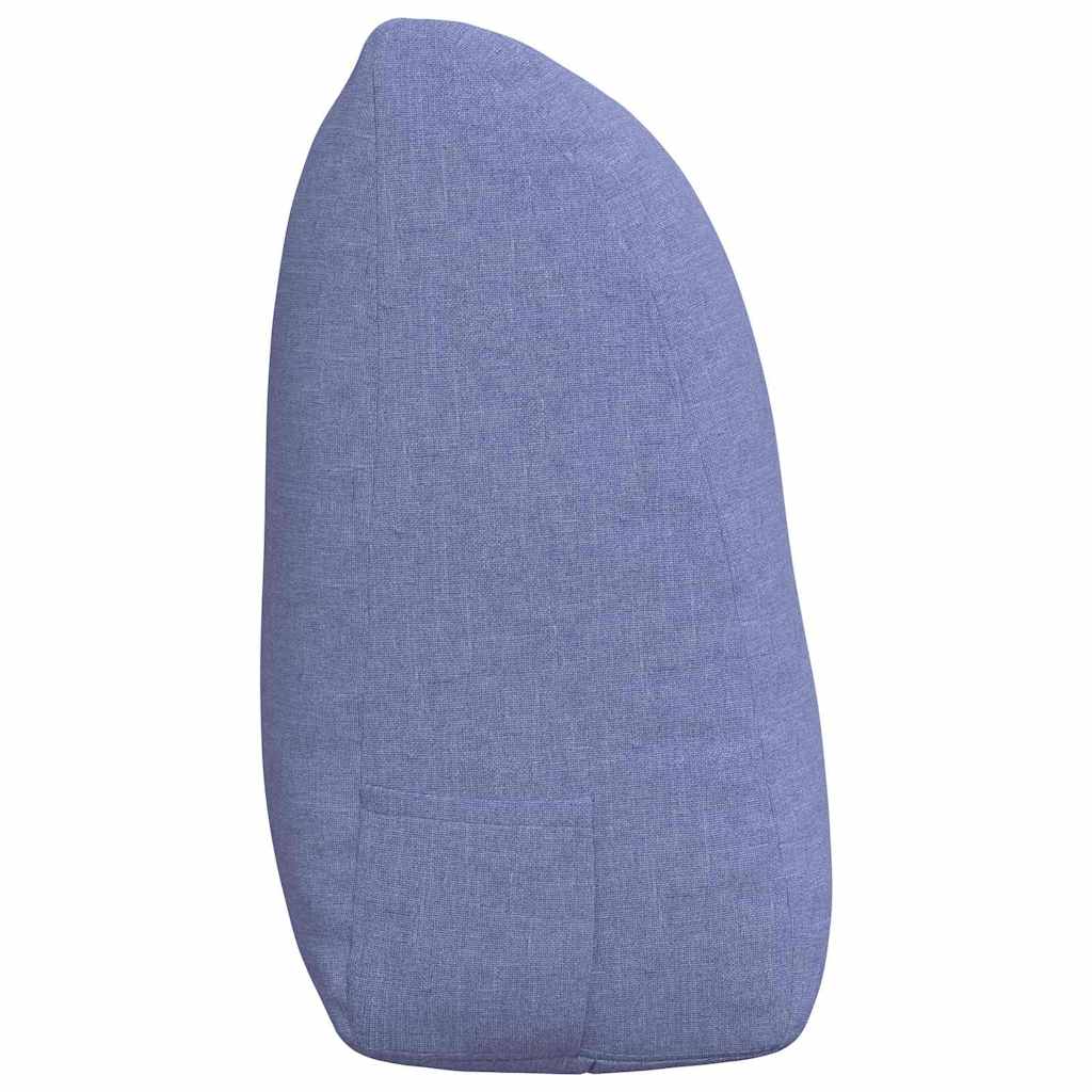 Cuscino per Schiena Blu jeans 120 x 24 x 50 cm Tessuto