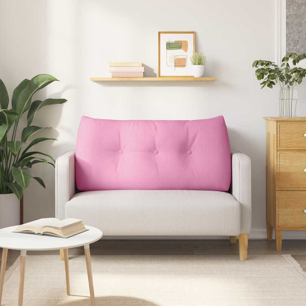 Cuscino per Schiena Rosa 120 x 24 x 50 cm Tessuto