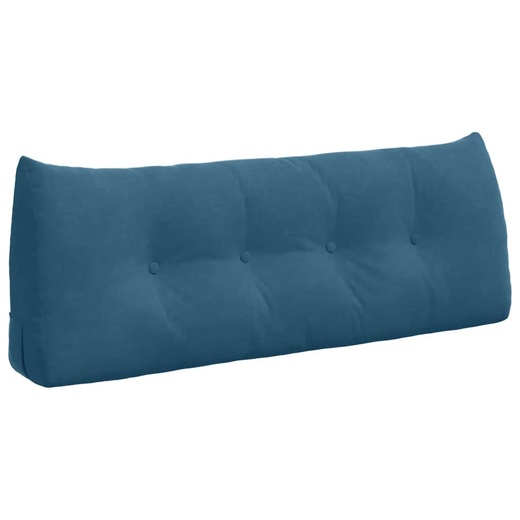 Cuscino per Schiena Blu 120 x 24 x 50 cm Velluto