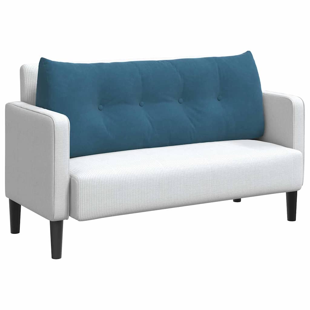 Cuscino per Schiena Blu 120 x 24 x 50 cm Velluto