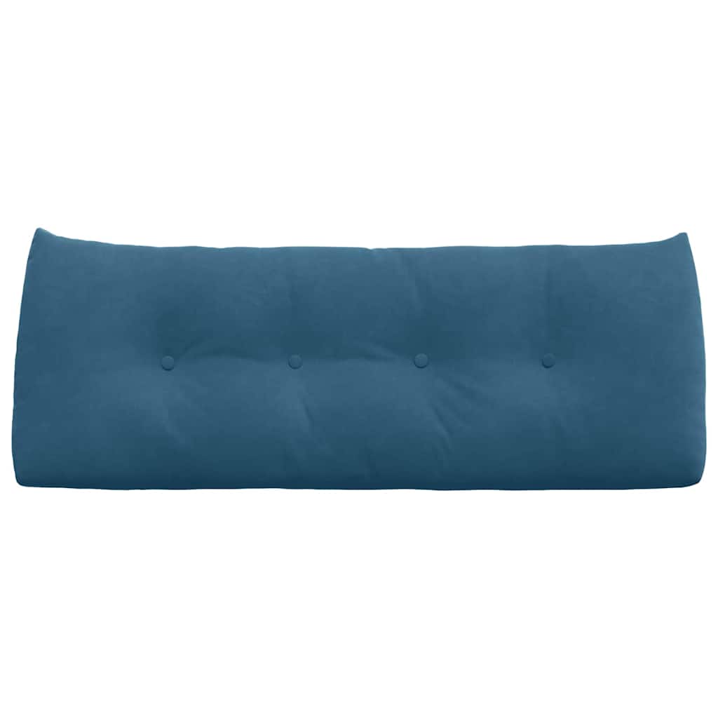 Cuscino per Schiena Blu 120 x 24 x 50 cm Velluto
