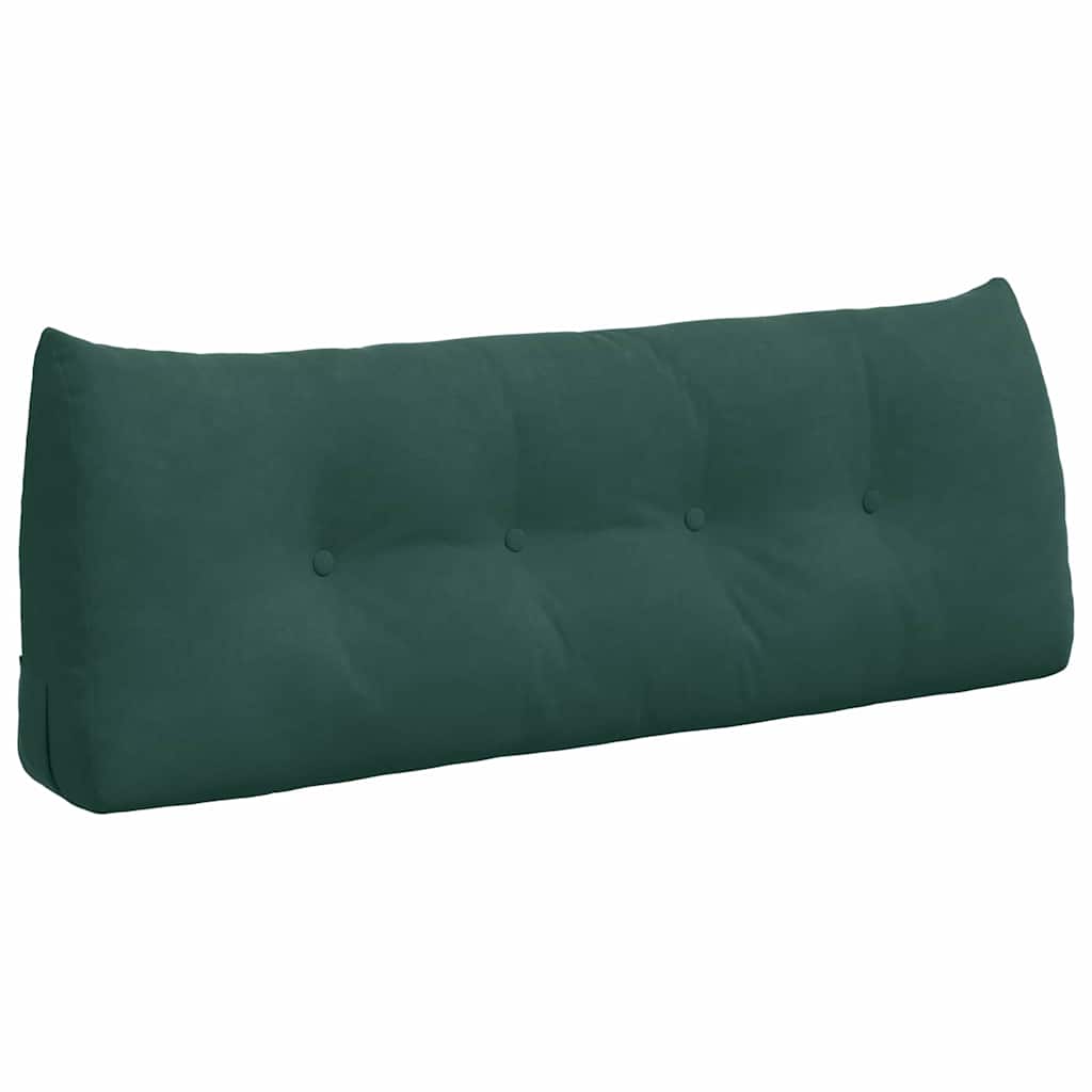 Cuscino per Schiena Verde Scuro 120 x 24 x 50 cm Velluto
