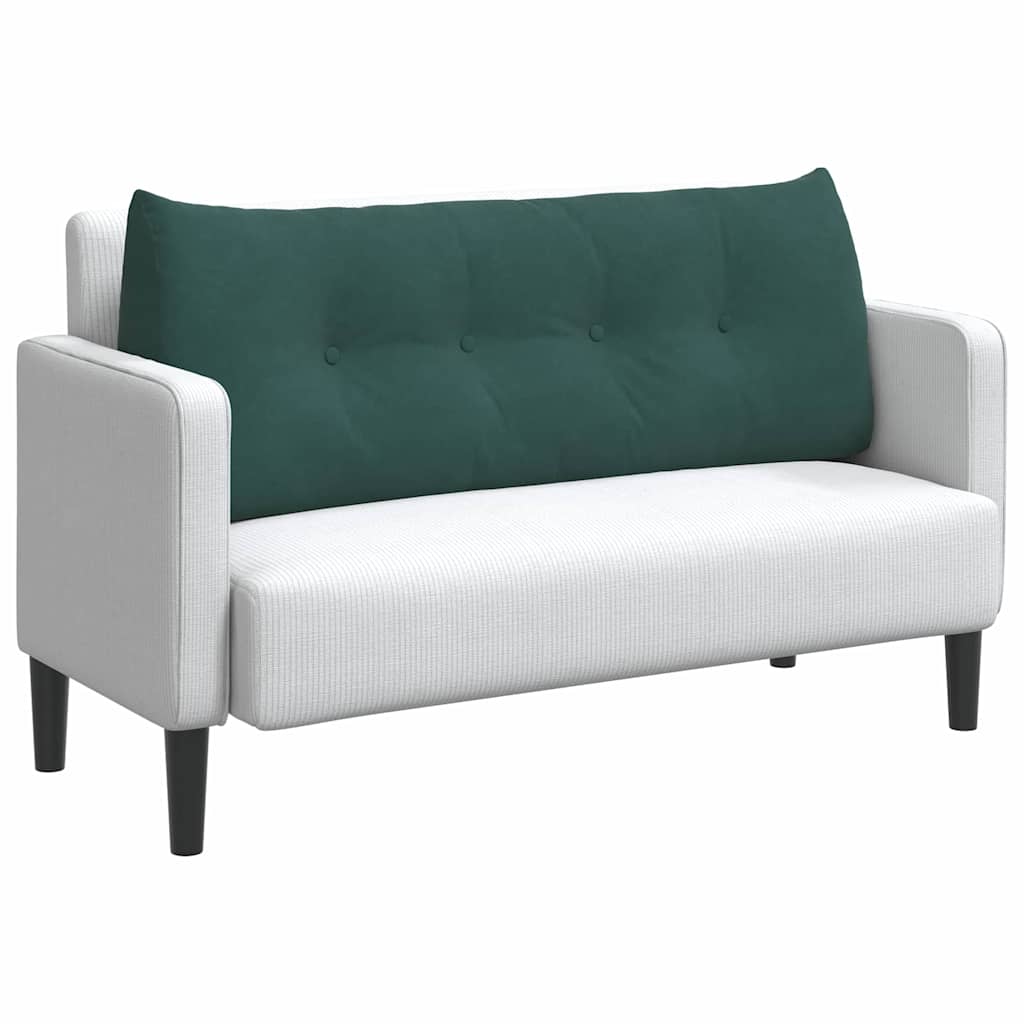 Cuscino per Schiena Verde Scuro 120 x 24 x 50 cm Velluto