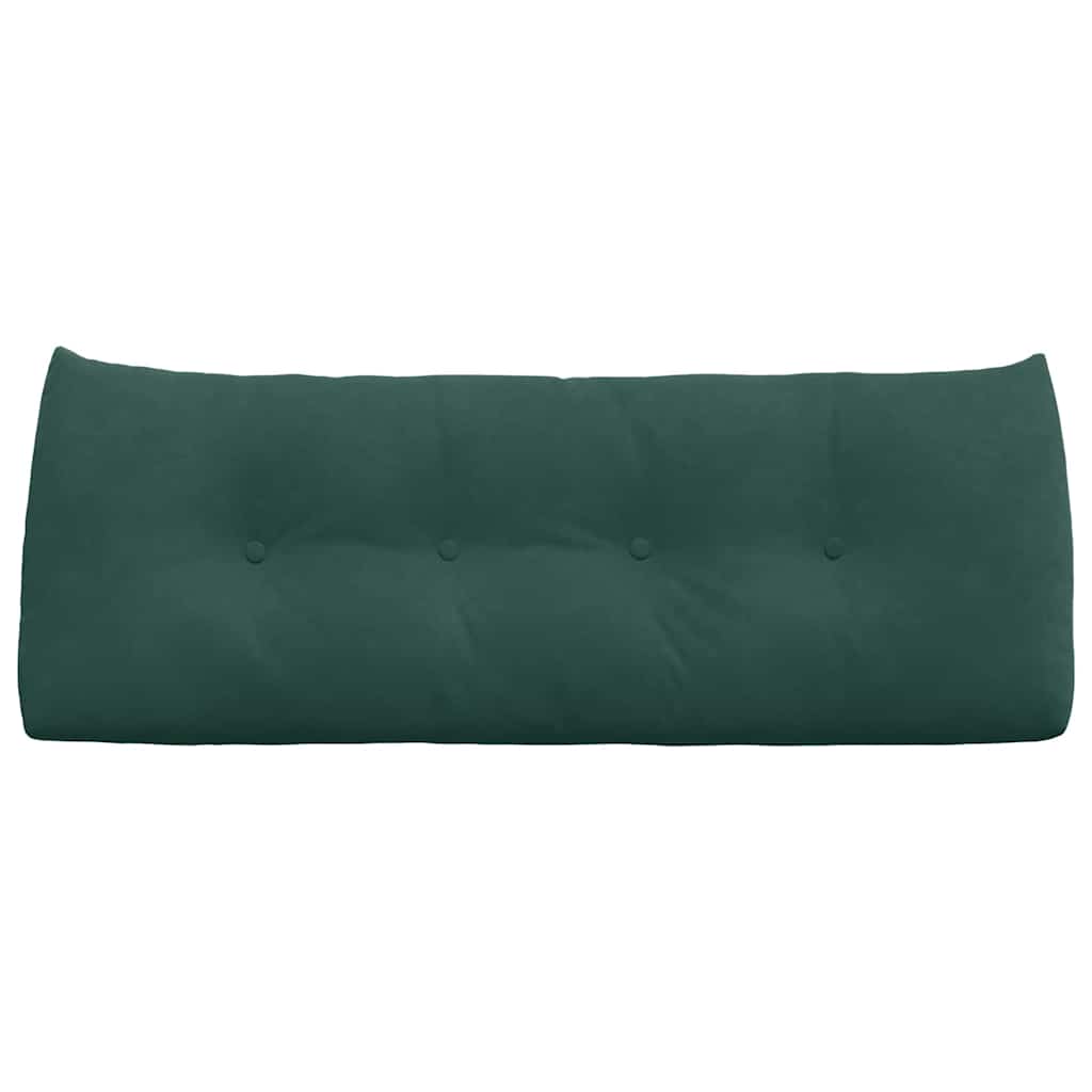 Cuscino per Schiena Verde Scuro 120 x 24 x 50 cm Velluto