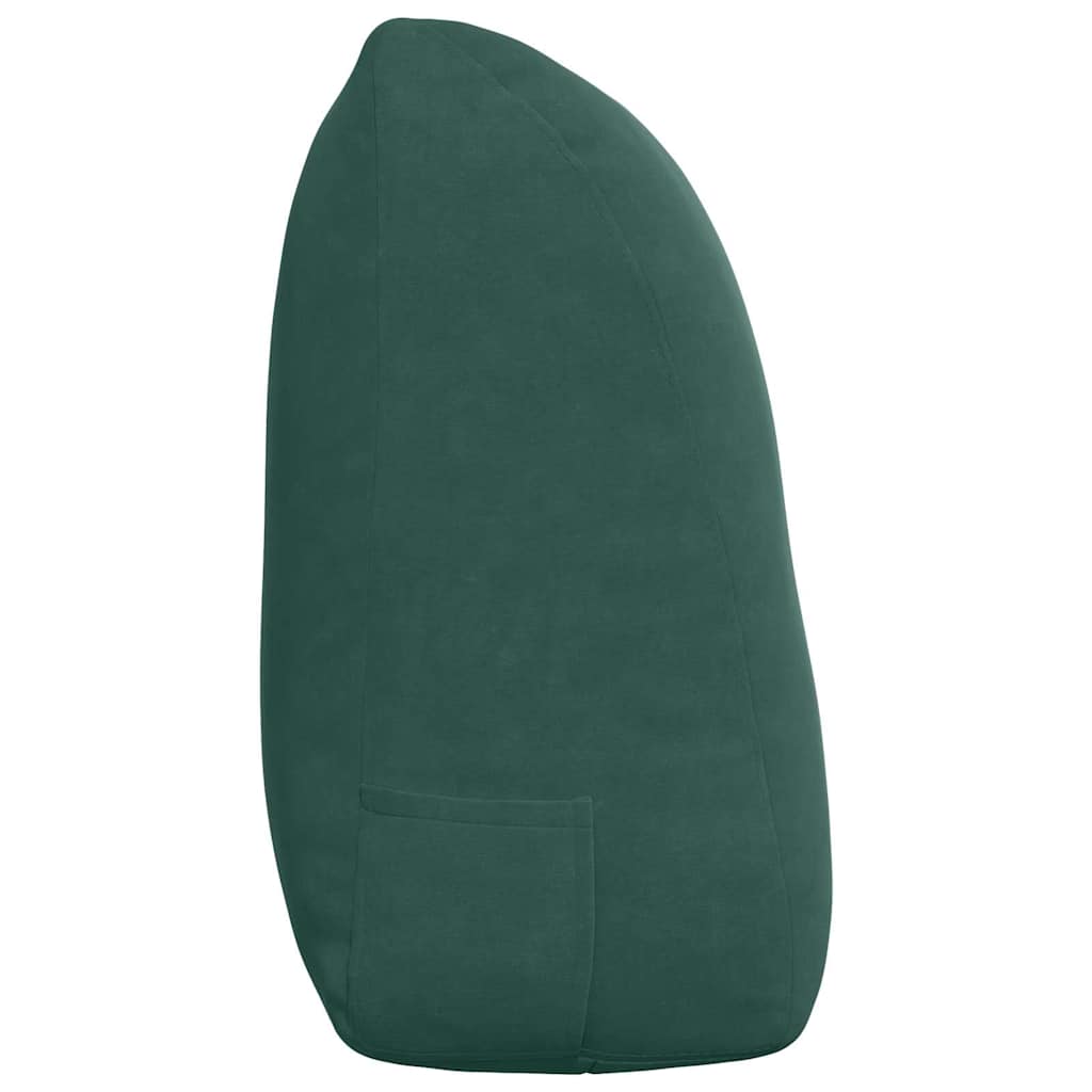 Cuscino per Schiena Verde Scuro 120 x 24 x 50 cm Velluto