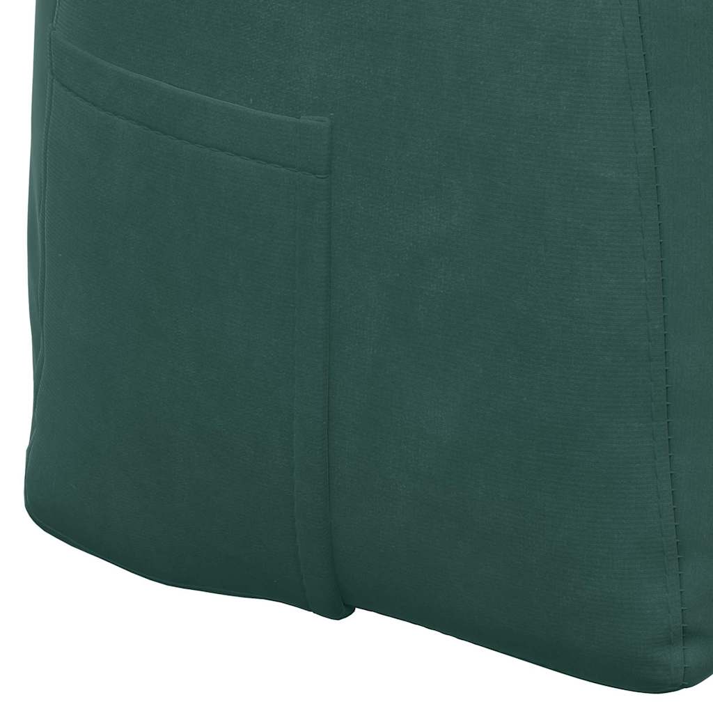 Cuscino per Schiena Verde Scuro 120 x 24 x 50 cm Velluto