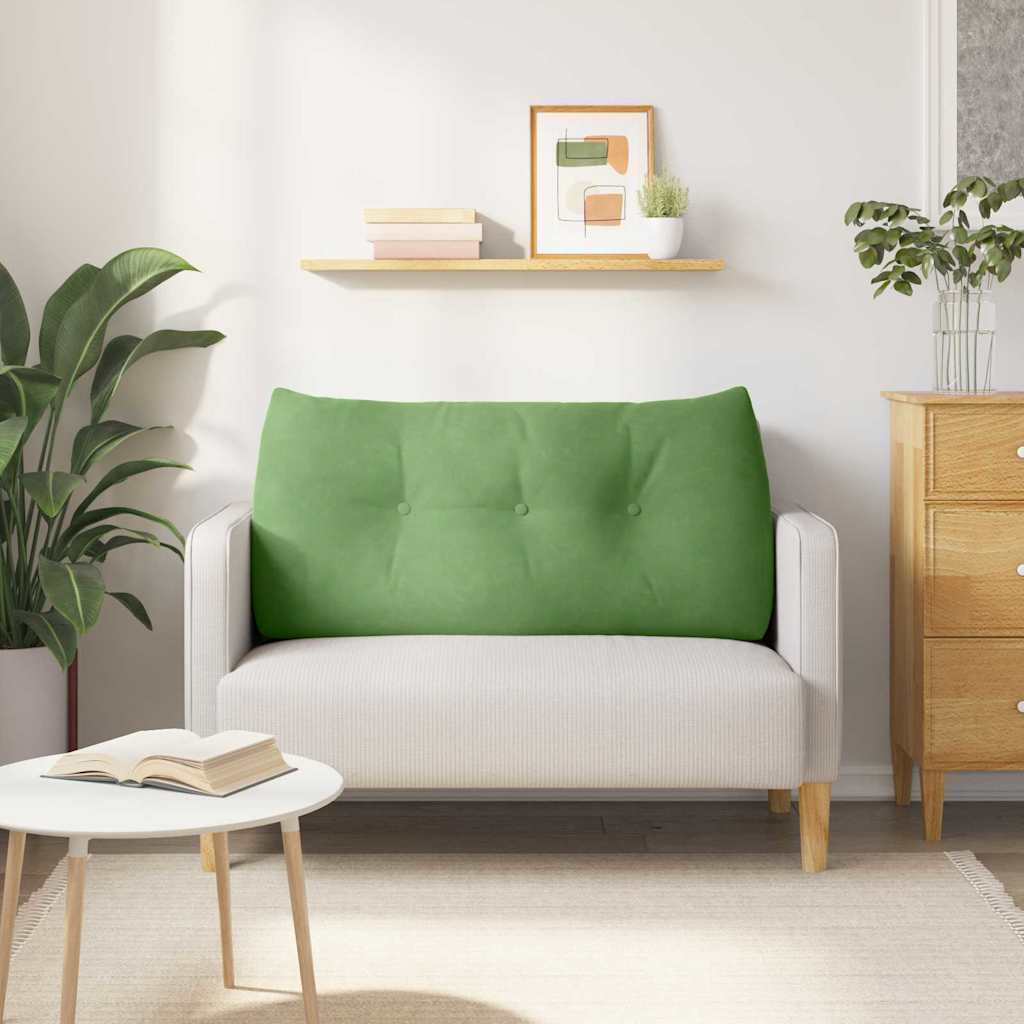 Cuscino per Schiena Verde chiaro 120 x 24 x 50 cm Velluto
