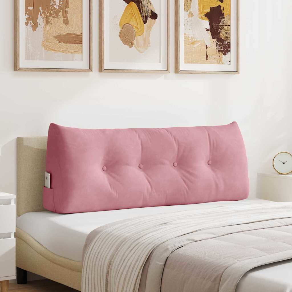 Cuscino per Schiena Rosa 120 x 24 x 50 cm Velluto
