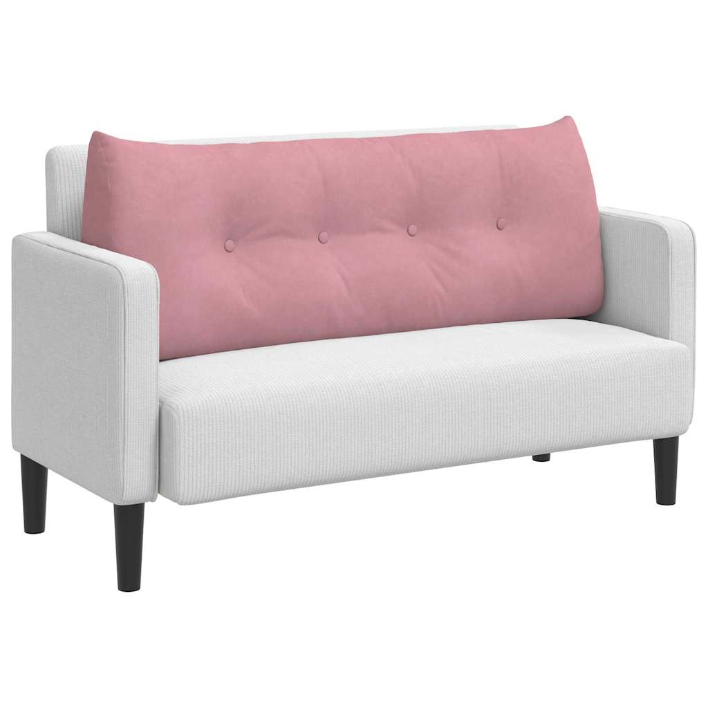 Cuscino per Schiena Rosa 120 x 24 x 50 cm Velluto