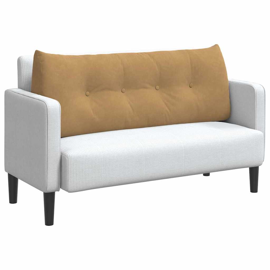Cuscino per Schiena Marrone 120 x 24 x 50 cm Velluto