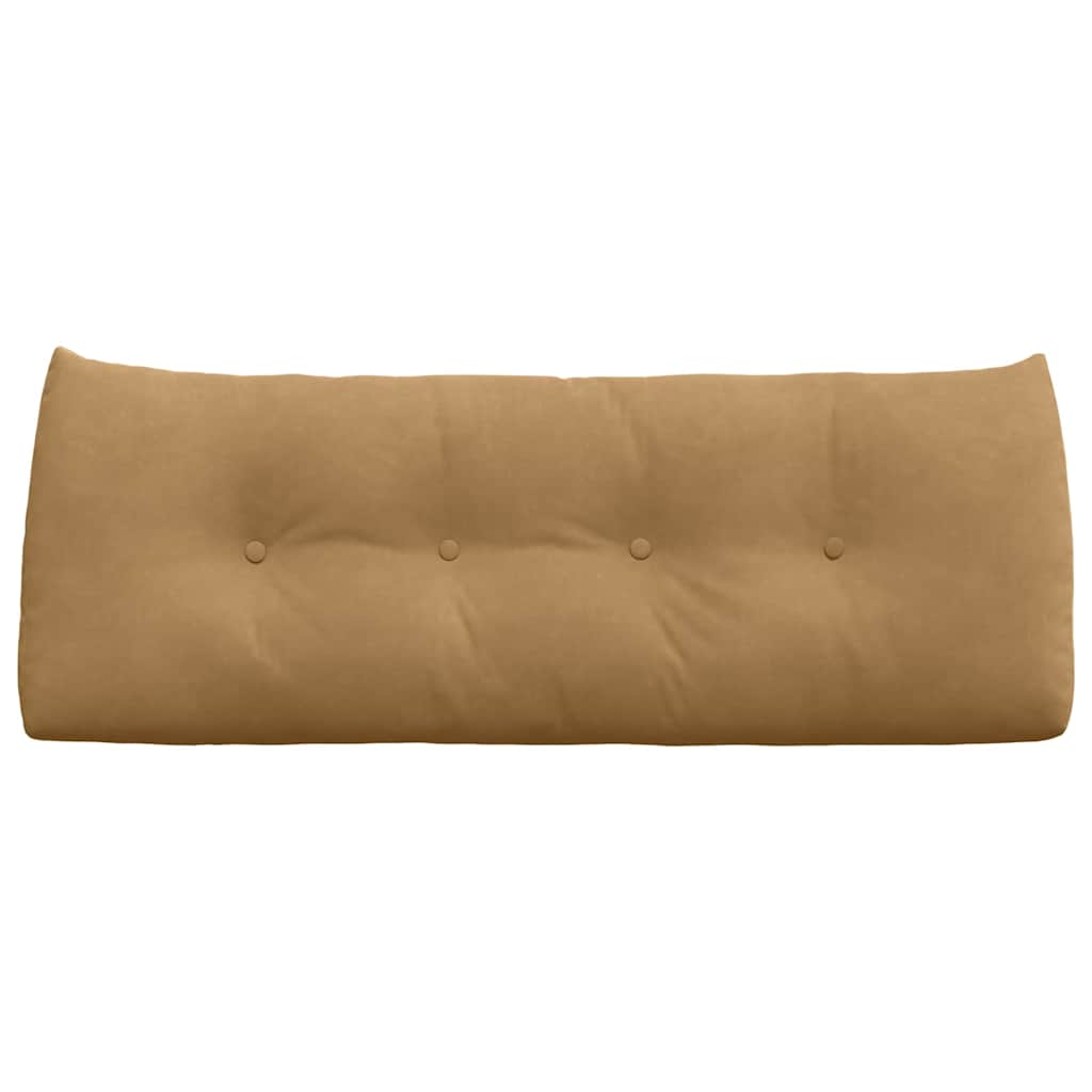 Cuscino per Schiena Marrone 120 x 24 x 50 cm Velluto
