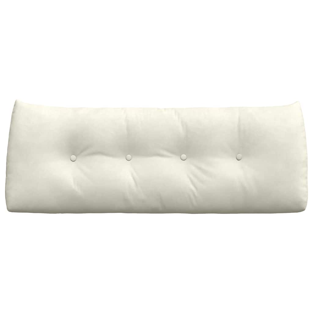Cuscino per Schiena Crema 120 x 24 x 50 cm Velluto