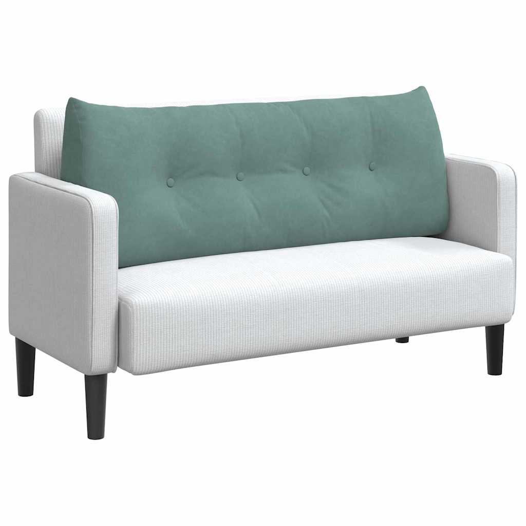 Cuscino per Schiena Verde Mare 120 x 24 x 50 cm Velluto