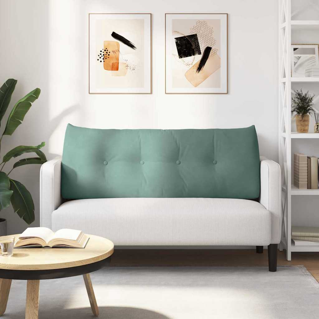 Cuscino per Schiena Verde Mare 120 x 24 x 50 cm Velluto
