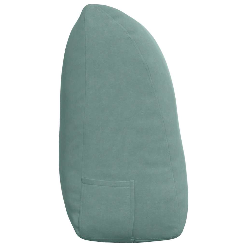 Cuscino per Schiena Verde Mare 120 x 24 x 50 cm Velluto