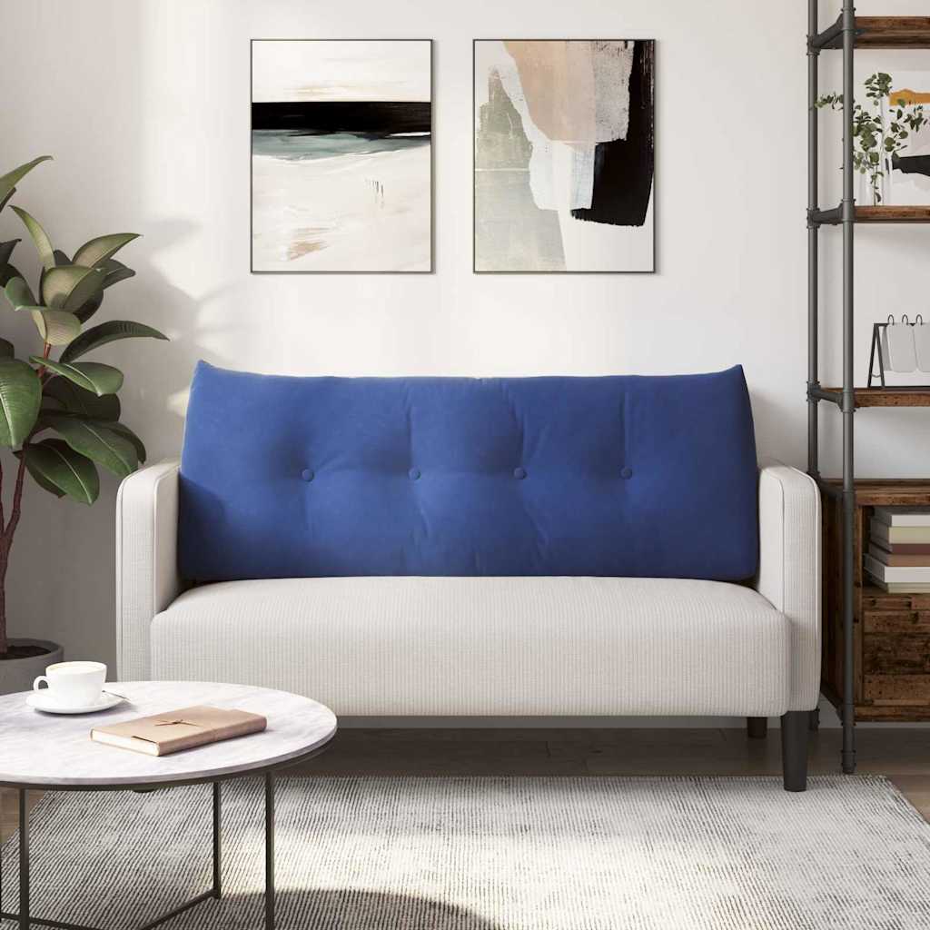 Cuscino per Schiena Blu Polizia 120 x 24 x 50 cm Velluto