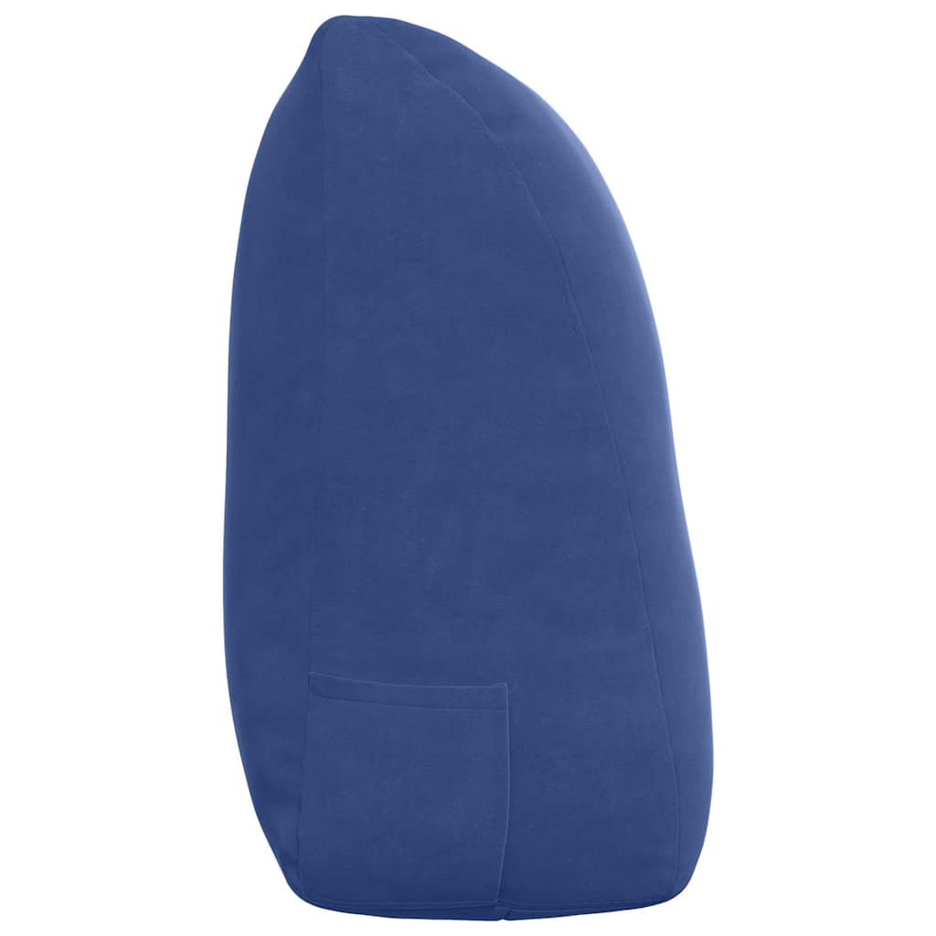 Cuscino per Schiena Blu Polizia 120 x 24 x 50 cm Velluto