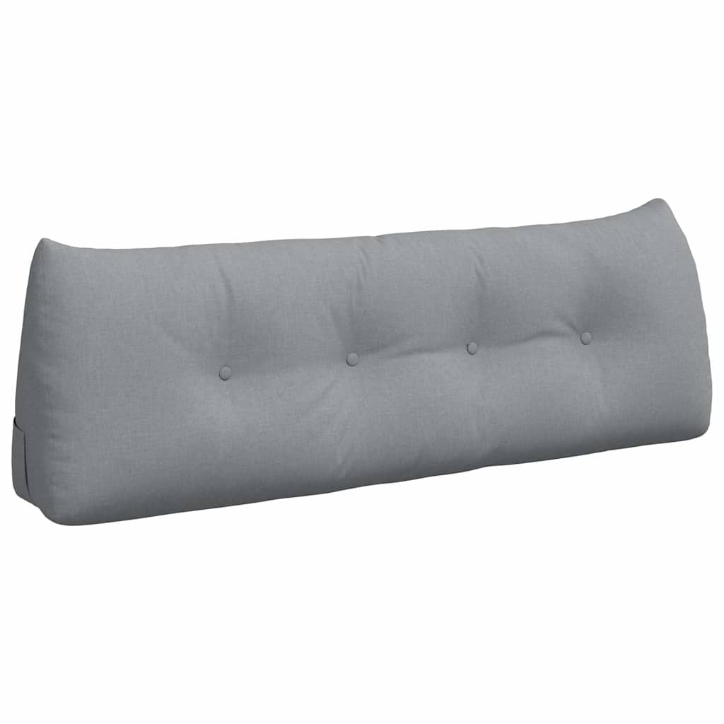 Cuscino per Schiena Grigio chiaro 140 x 24 x 50 cm Tessuto
