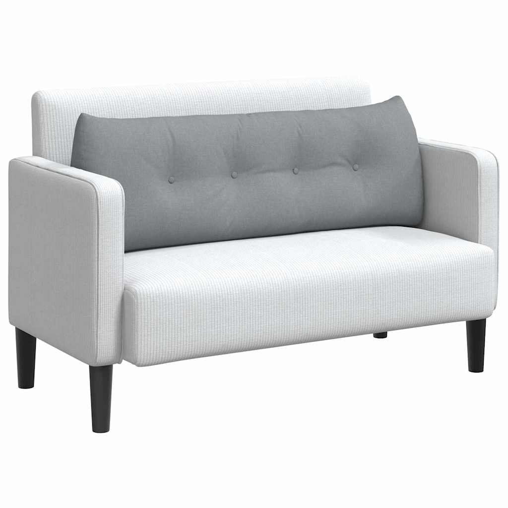 Cuscino per Schiena Grigio chiaro 140 x 24 x 50 cm Tessuto