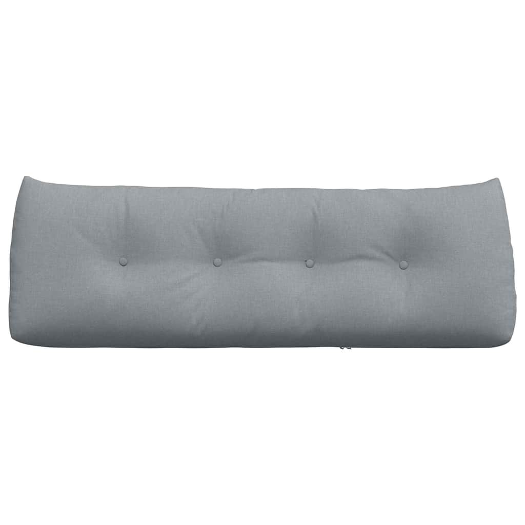 Cuscino per Schiena Grigio chiaro 140 x 24 x 50 cm Tessuto