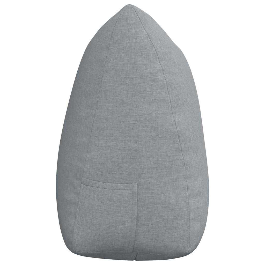 Cuscino per Schiena Grigio chiaro 140 x 24 x 50 cm Tessuto