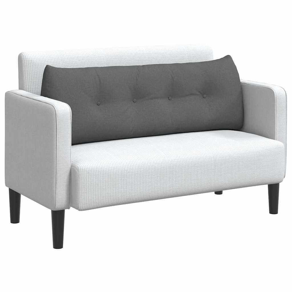 Cuscino per Schiena Grigio scuro 140 x 24 x 50 cm Tessuto