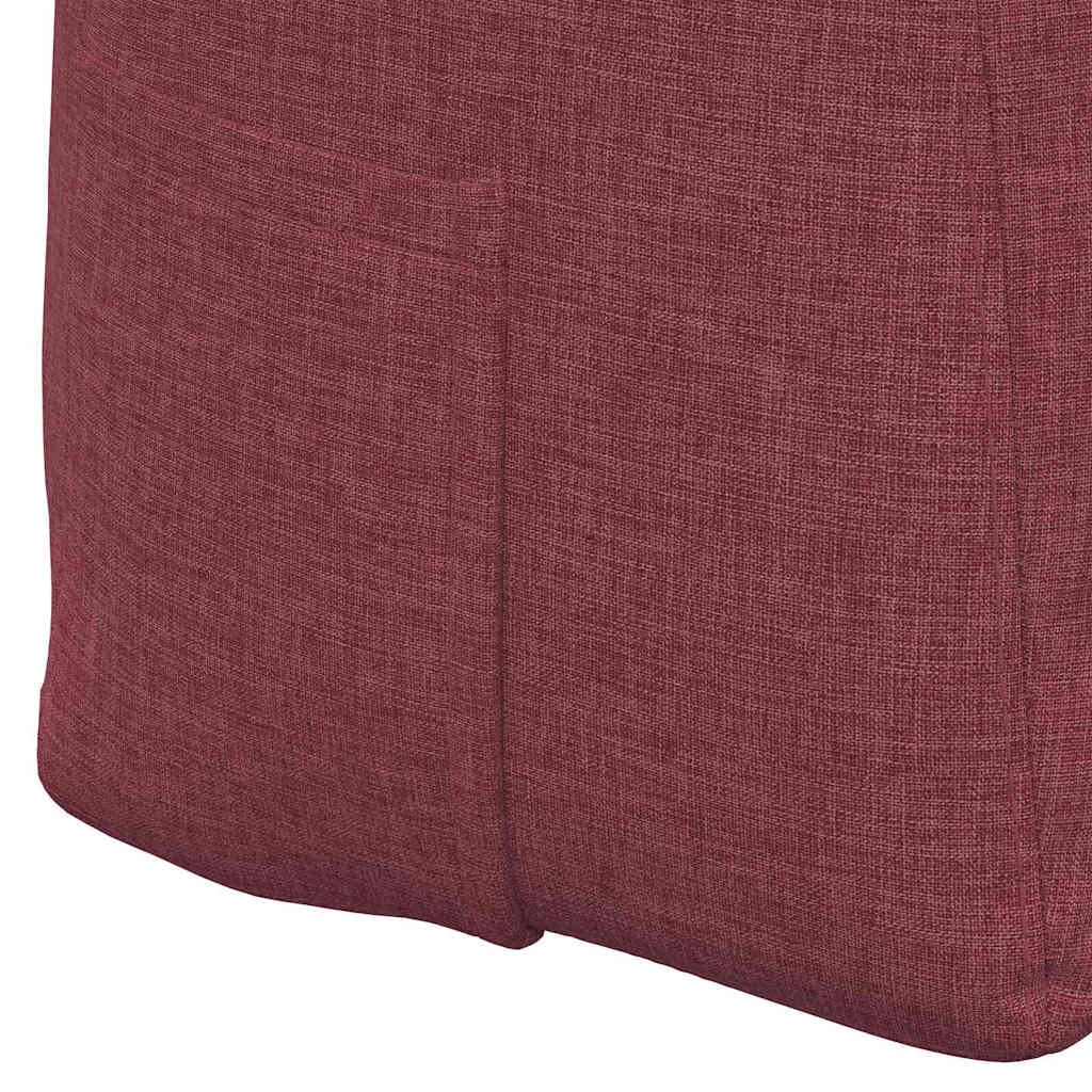 Cuscino per Schiena Rosso Vino 140 x 24 x 50 cm Tessuto