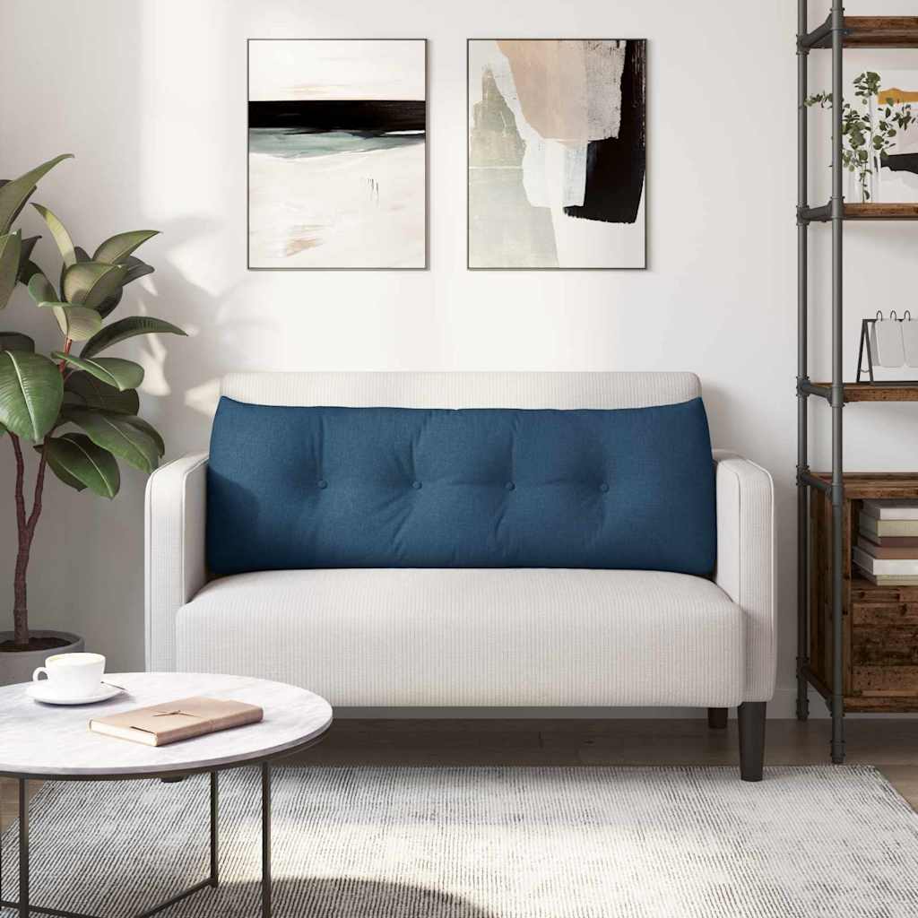 Cuscino per Schiena Blu 140 x 24 x 50 cm Tessuto