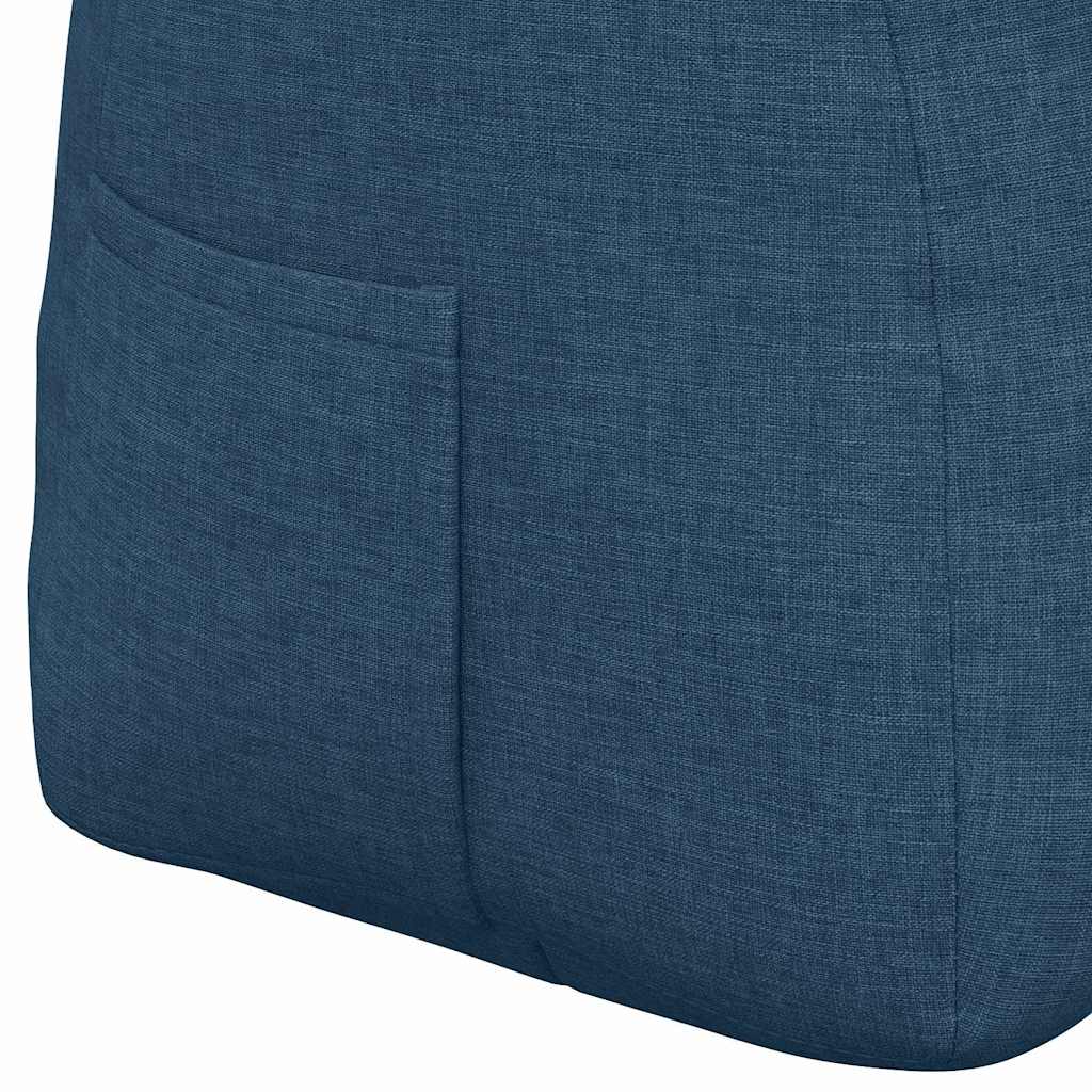 Cuscino per Schiena Blu 140 x 24 x 50 cm Tessuto