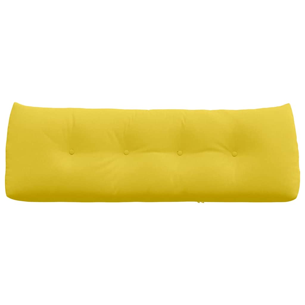 Cuscino per Schiena Giallo Chiaro 140 x 24 x 50 cm Tessuto