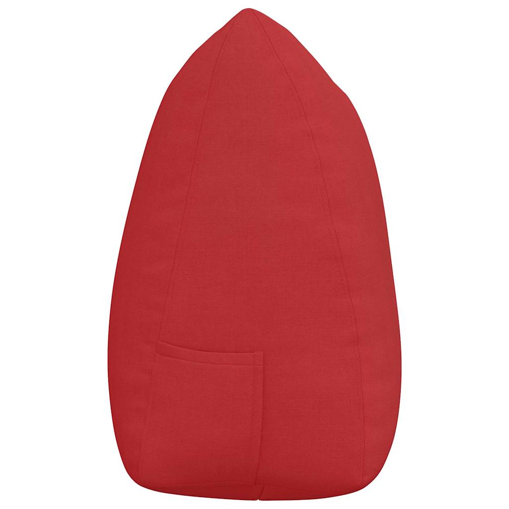 Cuscino per Schiena Rosso 140 x 24 x 50 cm Tessuto