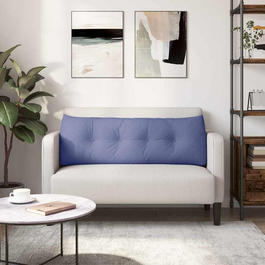 Cuscino per Schiena Blu jeans 140 x 24 x 50 cm Tessuto